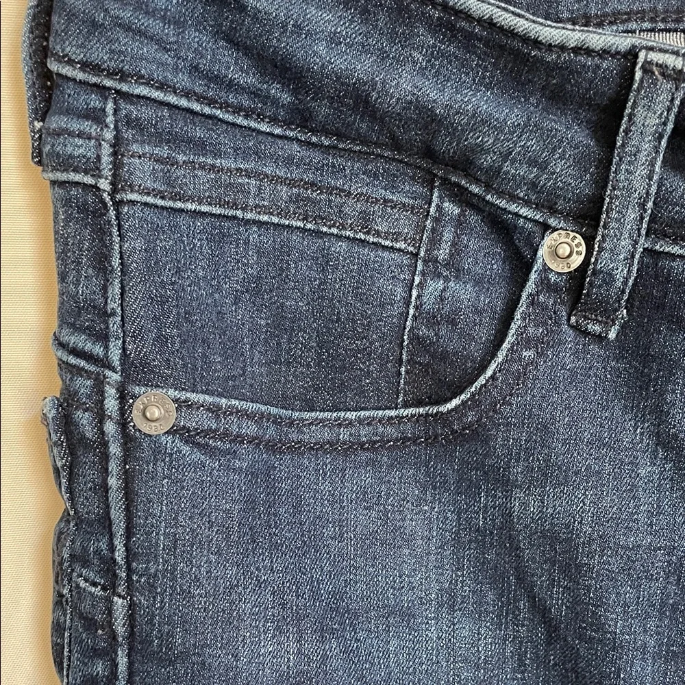 NWOT Express Women's Deep Indigo Skinny Jeans - Picture 6 of 13